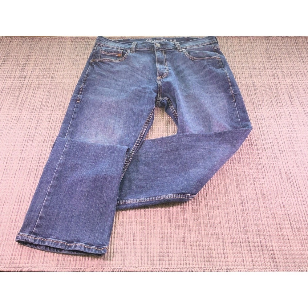 Wrangler Retro Slim Boot Jeans Mens 35x32 Medium Wash Denim 10WLT77LY